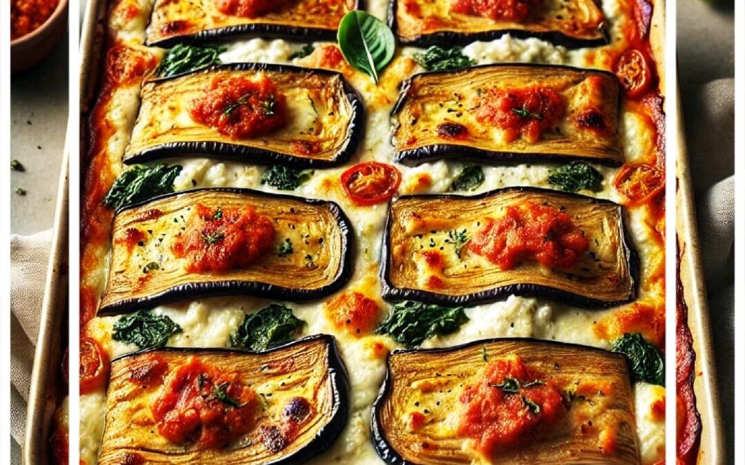 Lasagna de Berenjenas con Ricotta y Salsa de Tomate