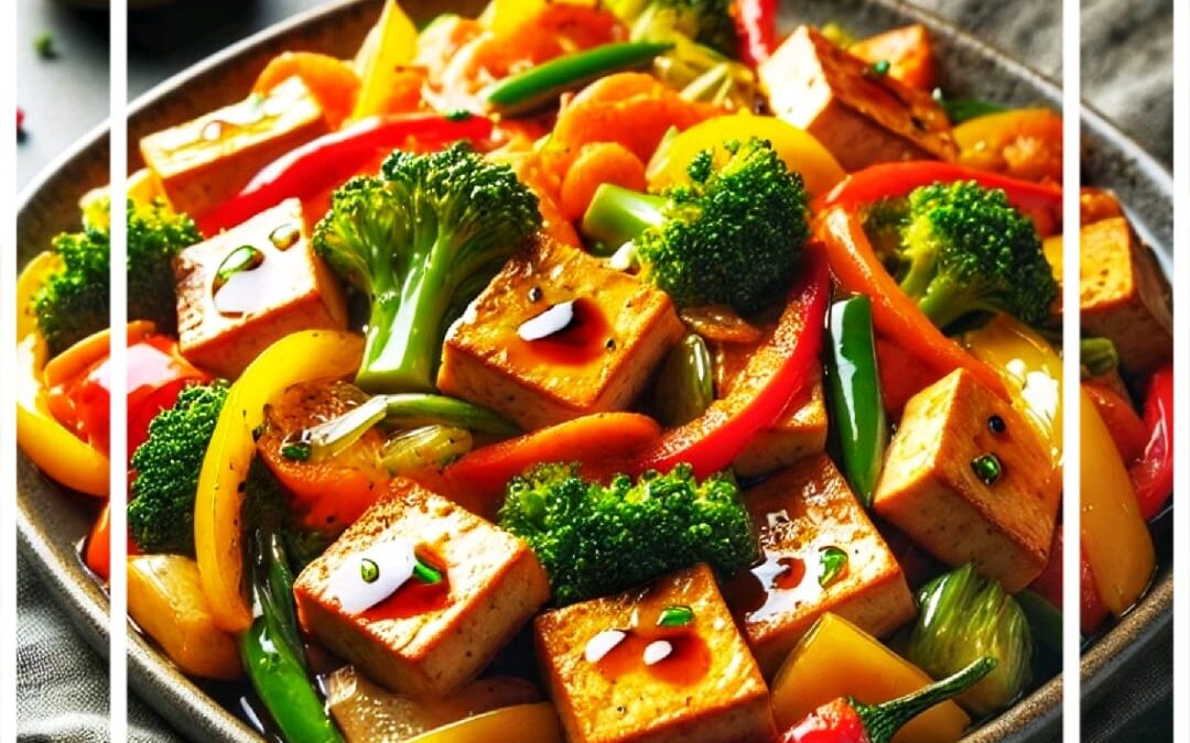 Salteado de Tofu con Verduras y Salsa de Tamari